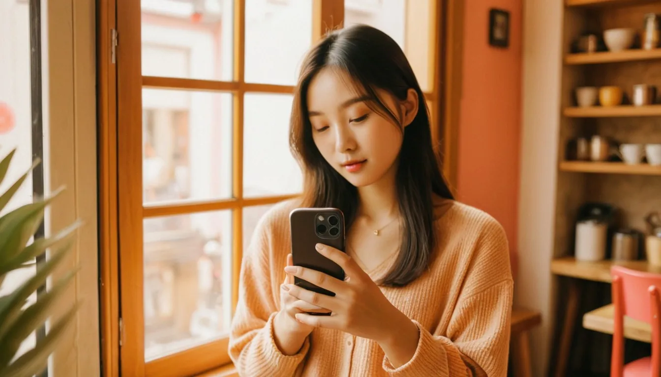 세로 숏폼 영상을 찍는 모습